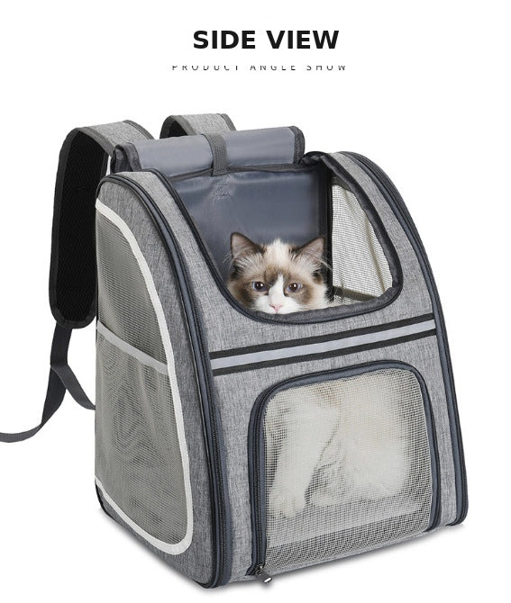 Large Ventilated Pet Travel Backpack Carrier