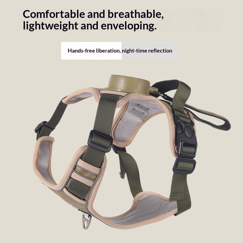 Automatic Retractable Dog Leash Harness Set