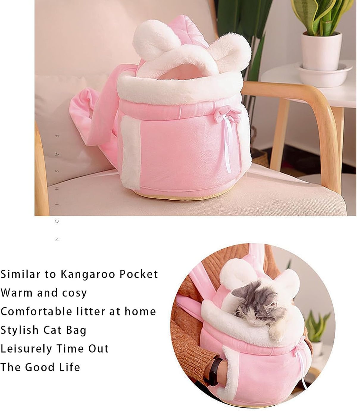 Double Pocket Front Carry Pet Backpack