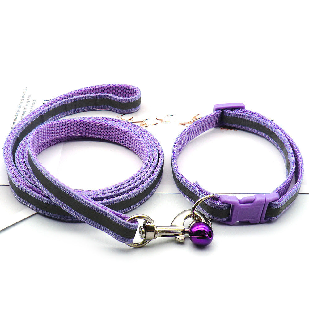 Reflective Strip Pet Cloth Dog Leash