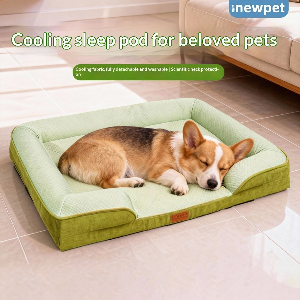 Cooling Detachable Washable Dog Cat Bed