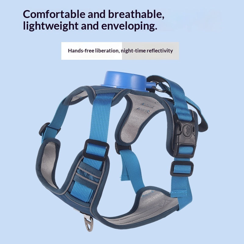 Automatic Retractable Dog Leash Harness Set