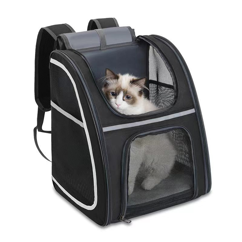 Large Ventilated Pet Travel Backpack Carrier