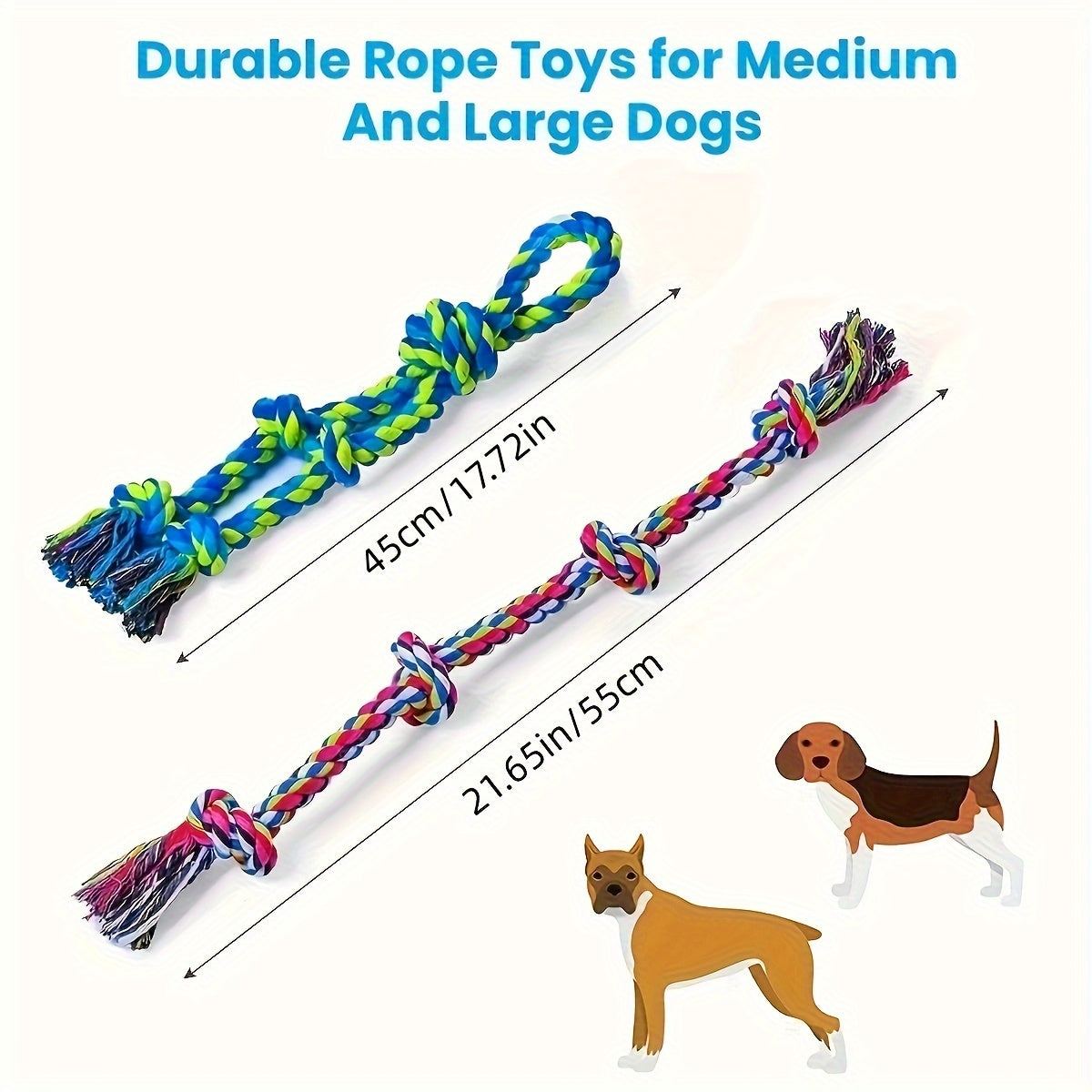 Tough Rope Tug Toys For Dogs