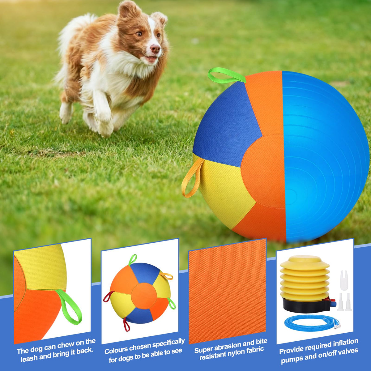 Large Dog Herding Ball With Handles