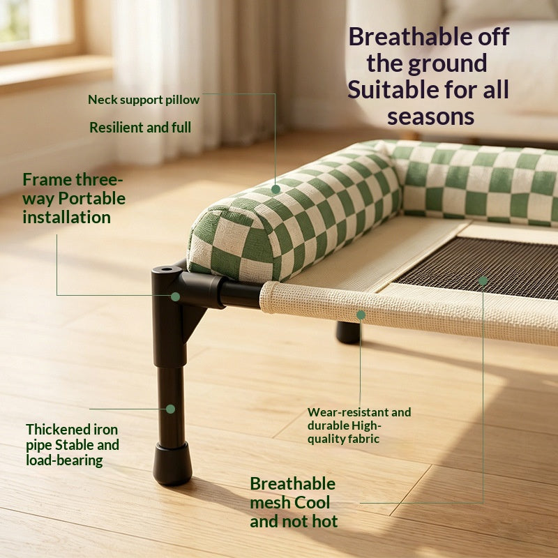 Breathable Washable All-Season Pet Camping Bed