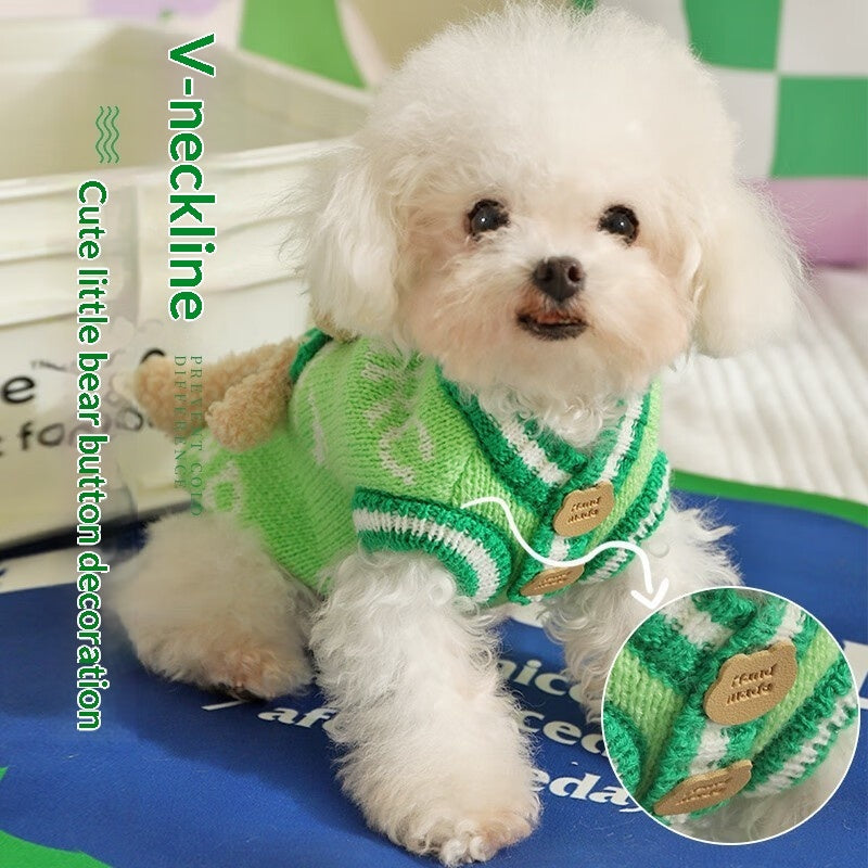 Autumn Bichon Frise Puppy Dog Sweater