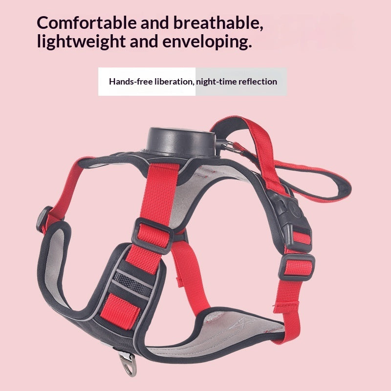 Automatic Retractable Dog Leash Harness Set