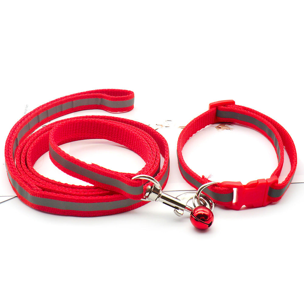 Reflective Strip Pet Cloth Dog Leash