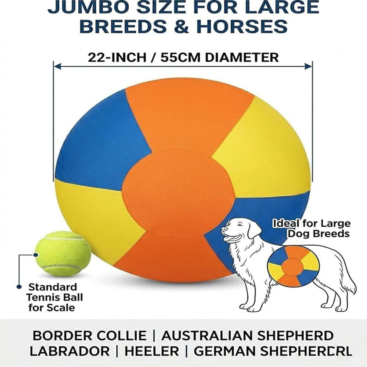 Large Dog Herding Ball With Handles