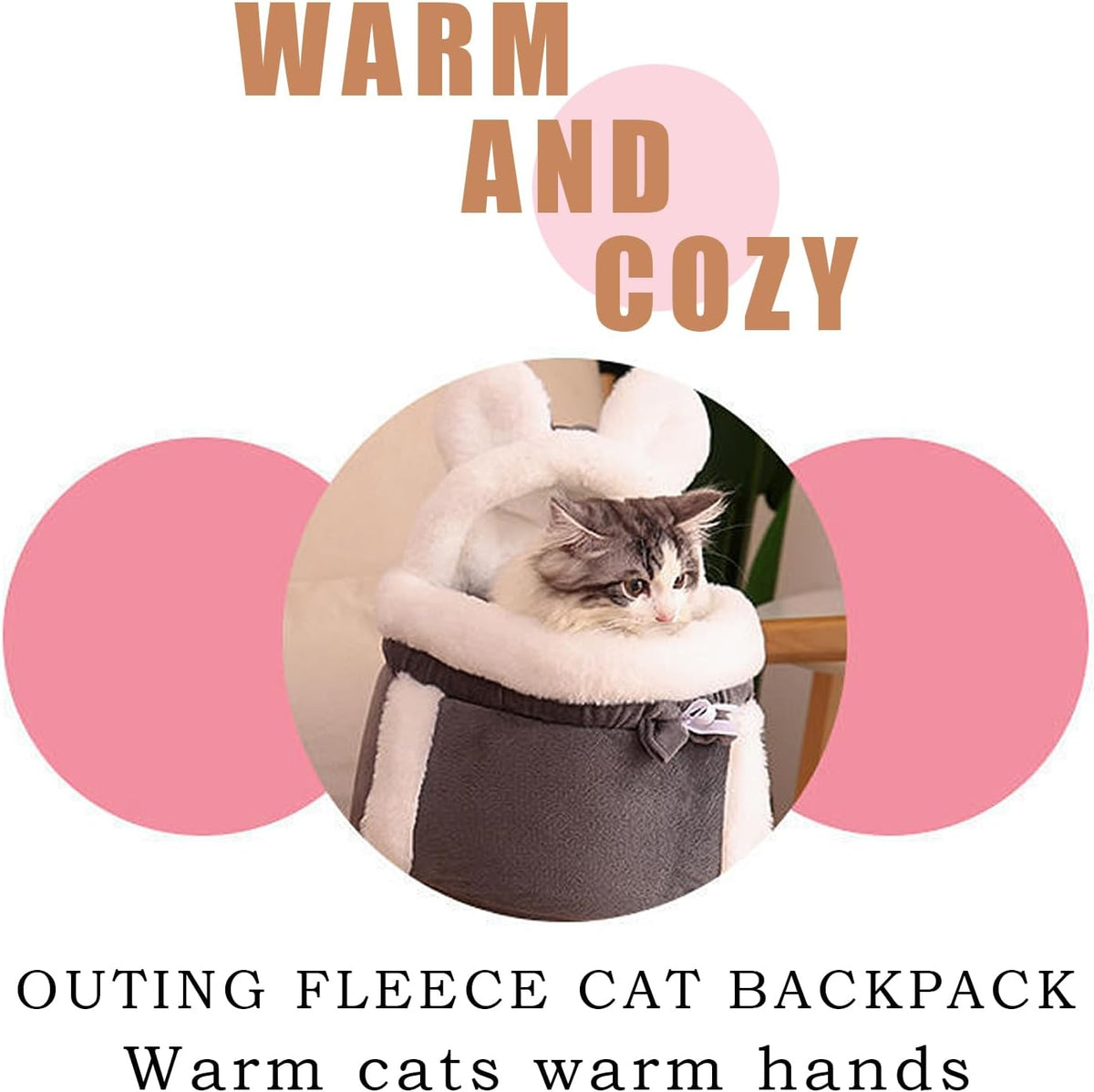 Double Pocket Front Carry Pet Backpack