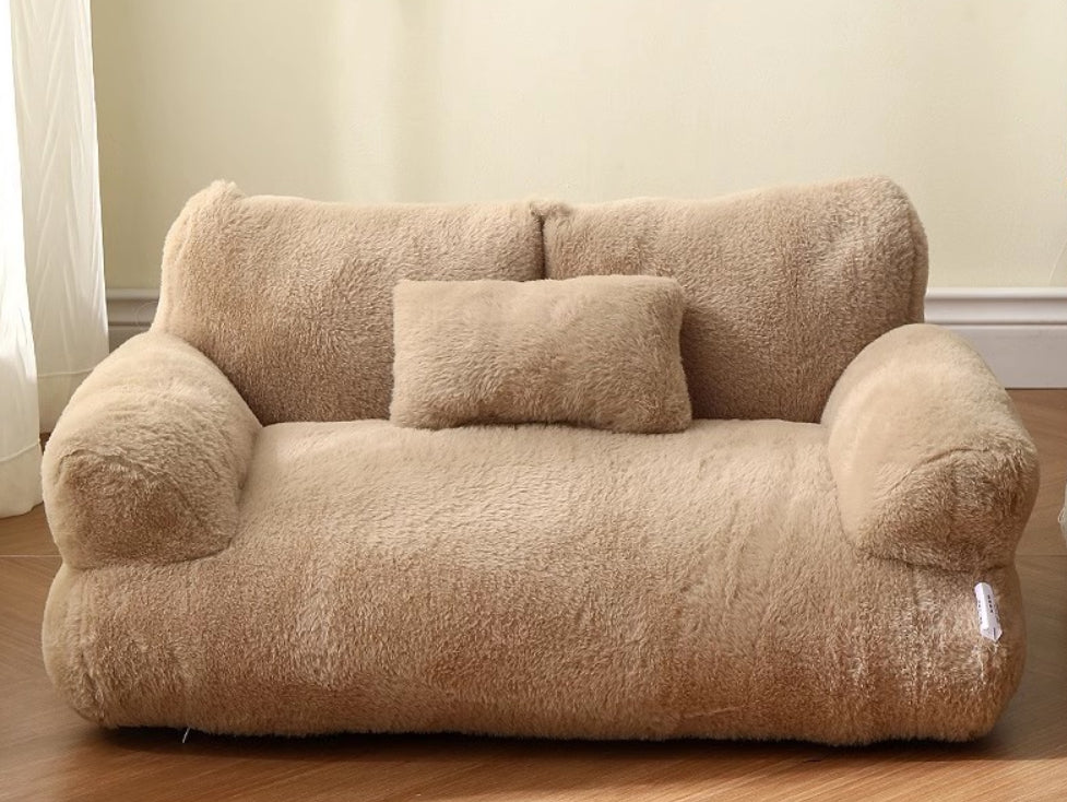 Luxury Plush Winter Cat Dog Sofa Bed