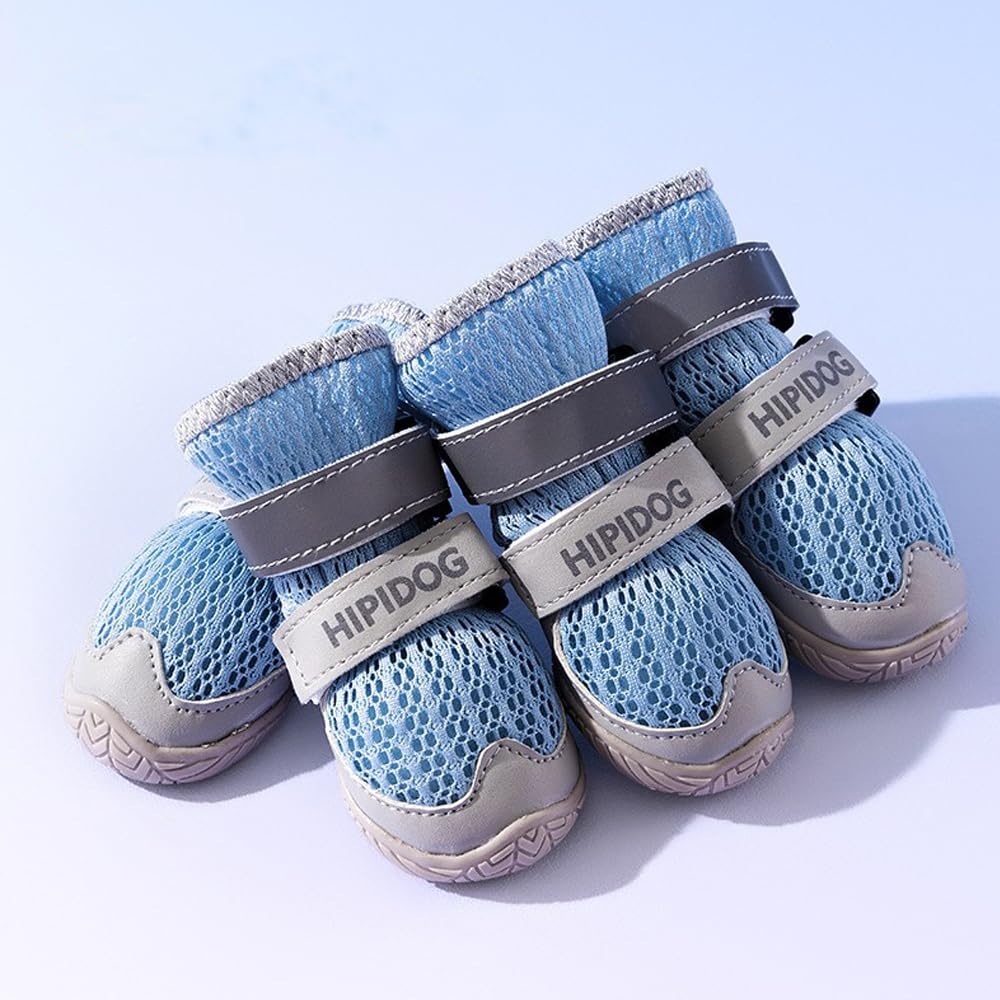 Reflective Anti-Slip Dog Shoes Four-Pack