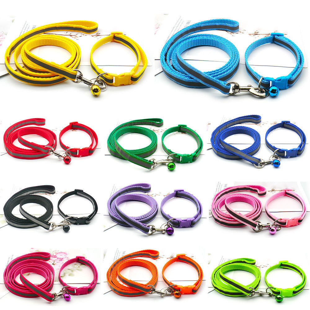 Reflective Strip Pet Cloth Dog Leash