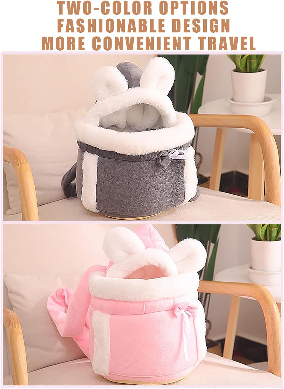 Double Pocket Front Carry Pet Backpack