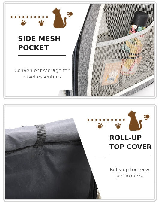 Large Ventilated Pet Travel Backpack Carrier