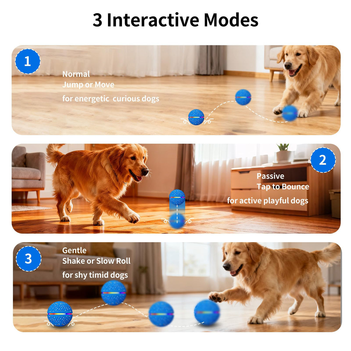 Smart Moving Bouncing Light-Up Dog Ball