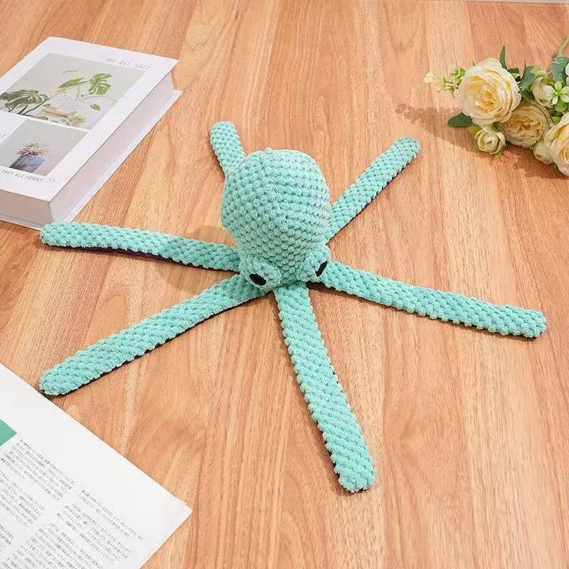 Six-Legged Squeaky Plush Pet Chew Toy