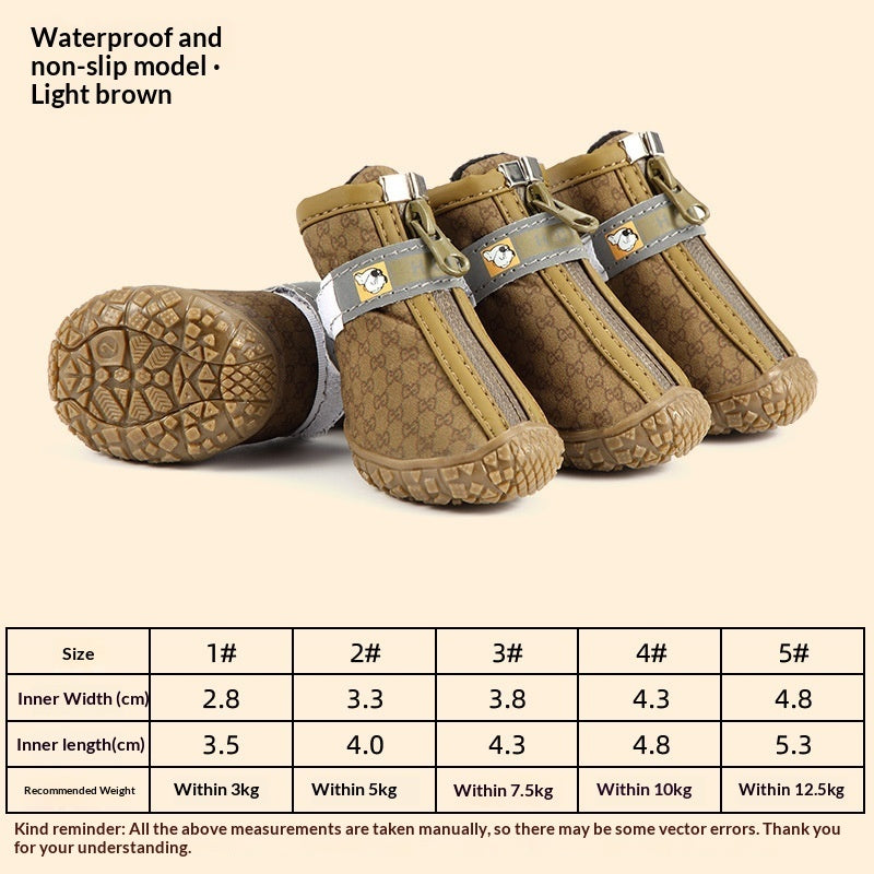 Waterproof Non-Slip Breathable Dog Rain Boots