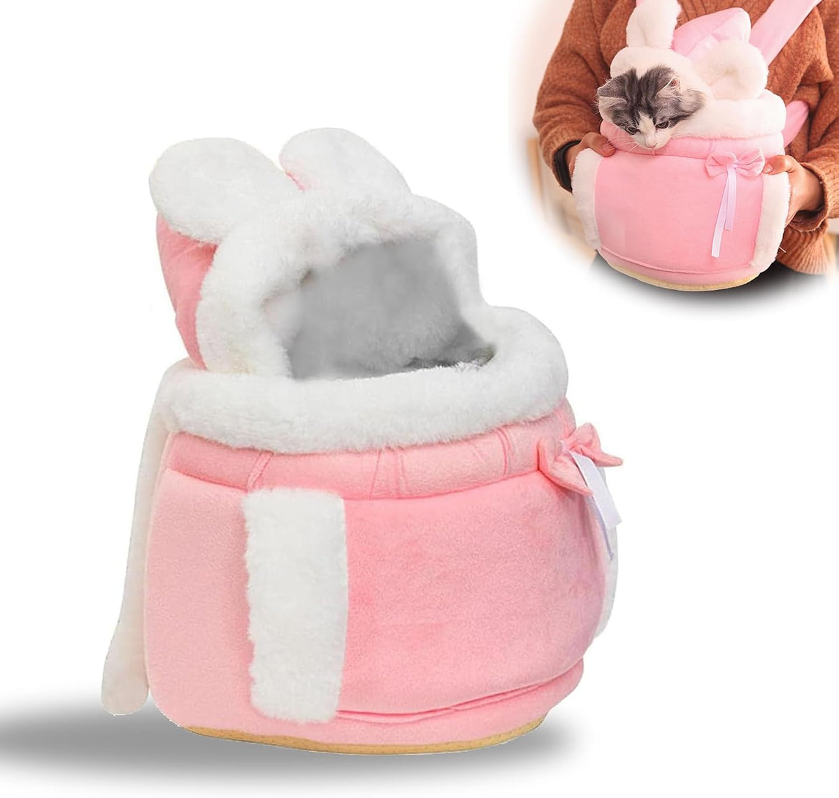 Double Pocket Front Carry Pet Backpack