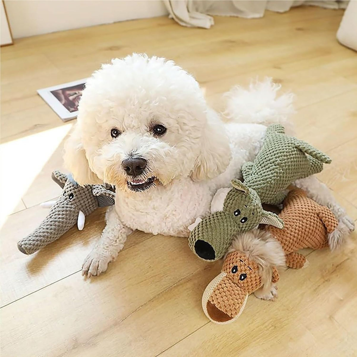 InvincipaW Heavy Chewer Animal Dog Toy