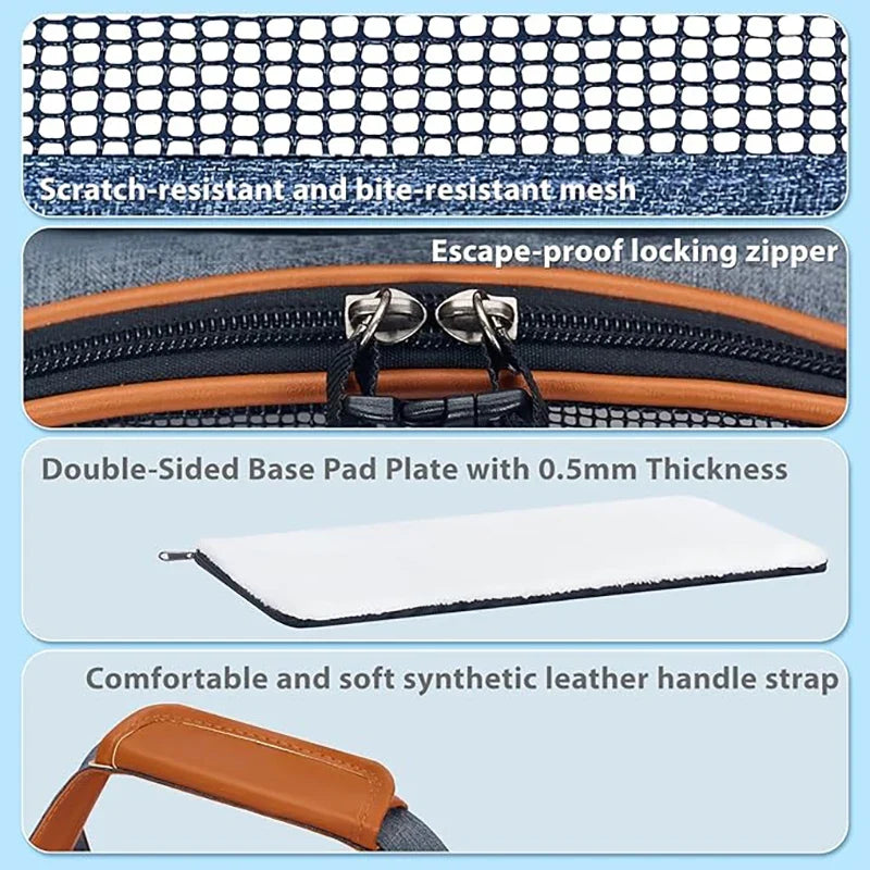 Anti-Collapse Pet Travel Carrier Bag