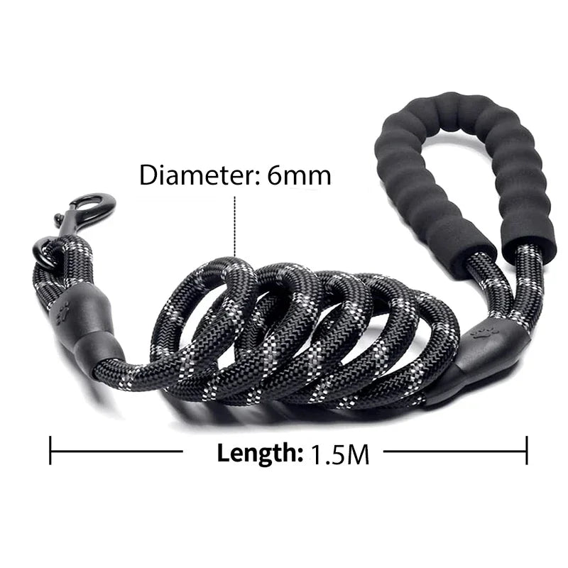 Strong Reflective Leash For Large Dogs