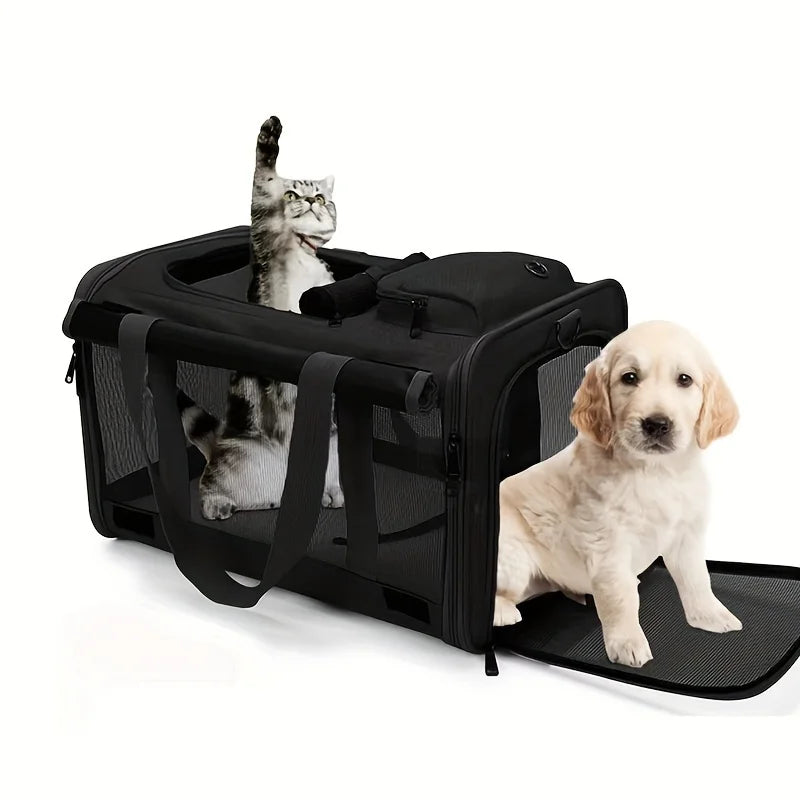 Soft-Sided Large Cat Travel Carrier Bag