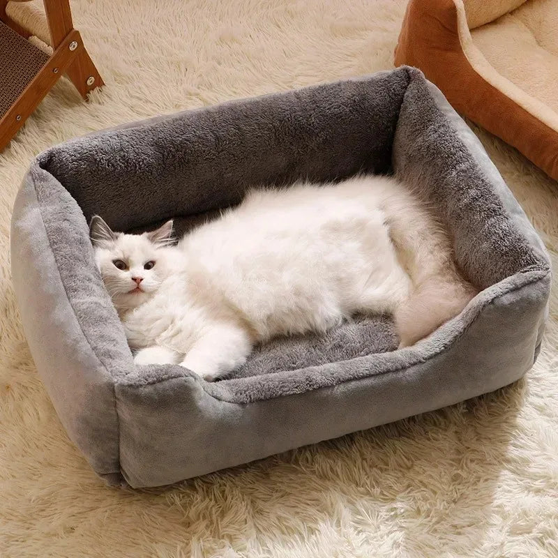 Cozy Winter Cat Pet Bed Cushion