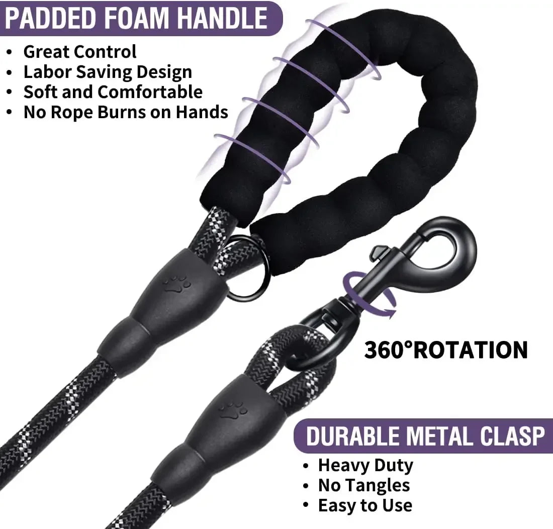 Strong Reflective Leash For Large Dogs