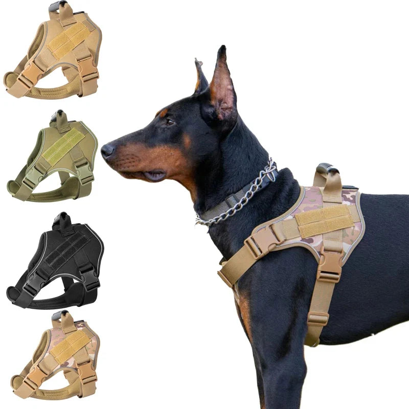 Tactical Dog Training Harness Adjustable Vest