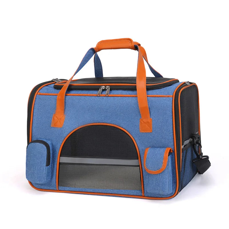 Anti-Collapse Pet Travel Carrier Bag