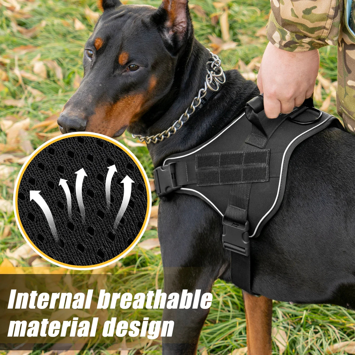 Tactical Dog Training Harness Adjustable Vest