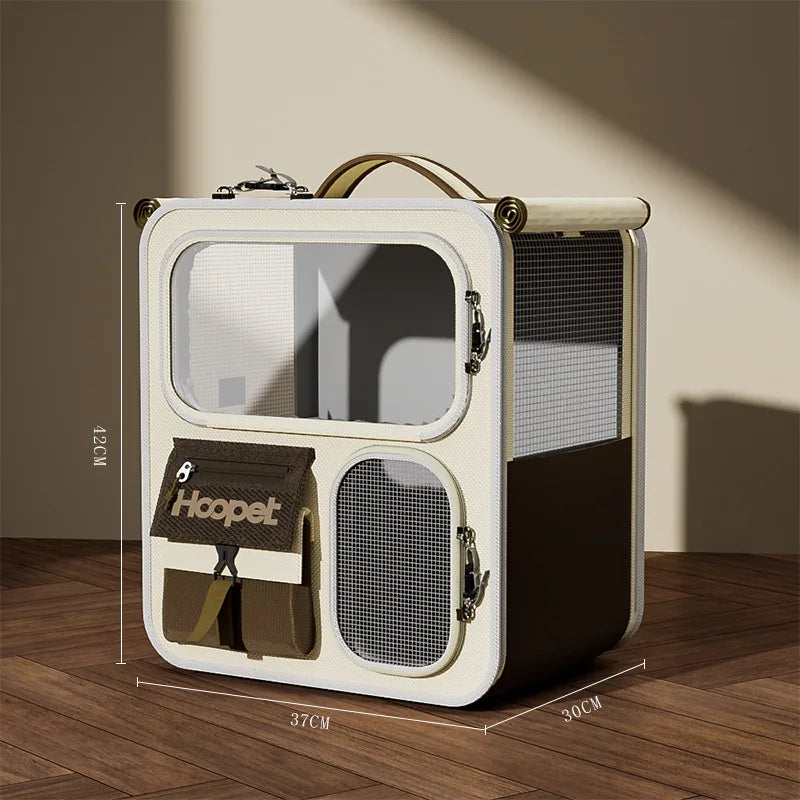 Rolling Cat Carrier With Wheels Travel