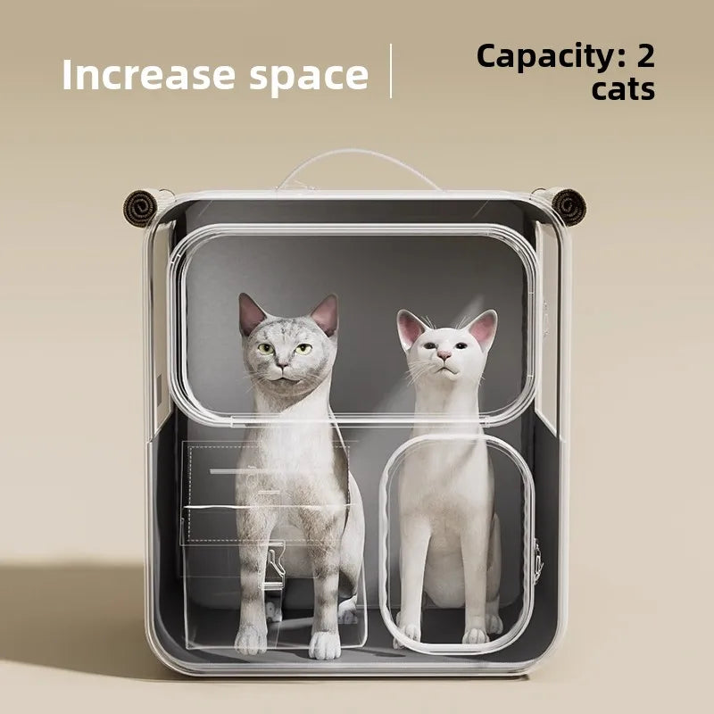 Rolling Cat Carrier With Wheels Travel