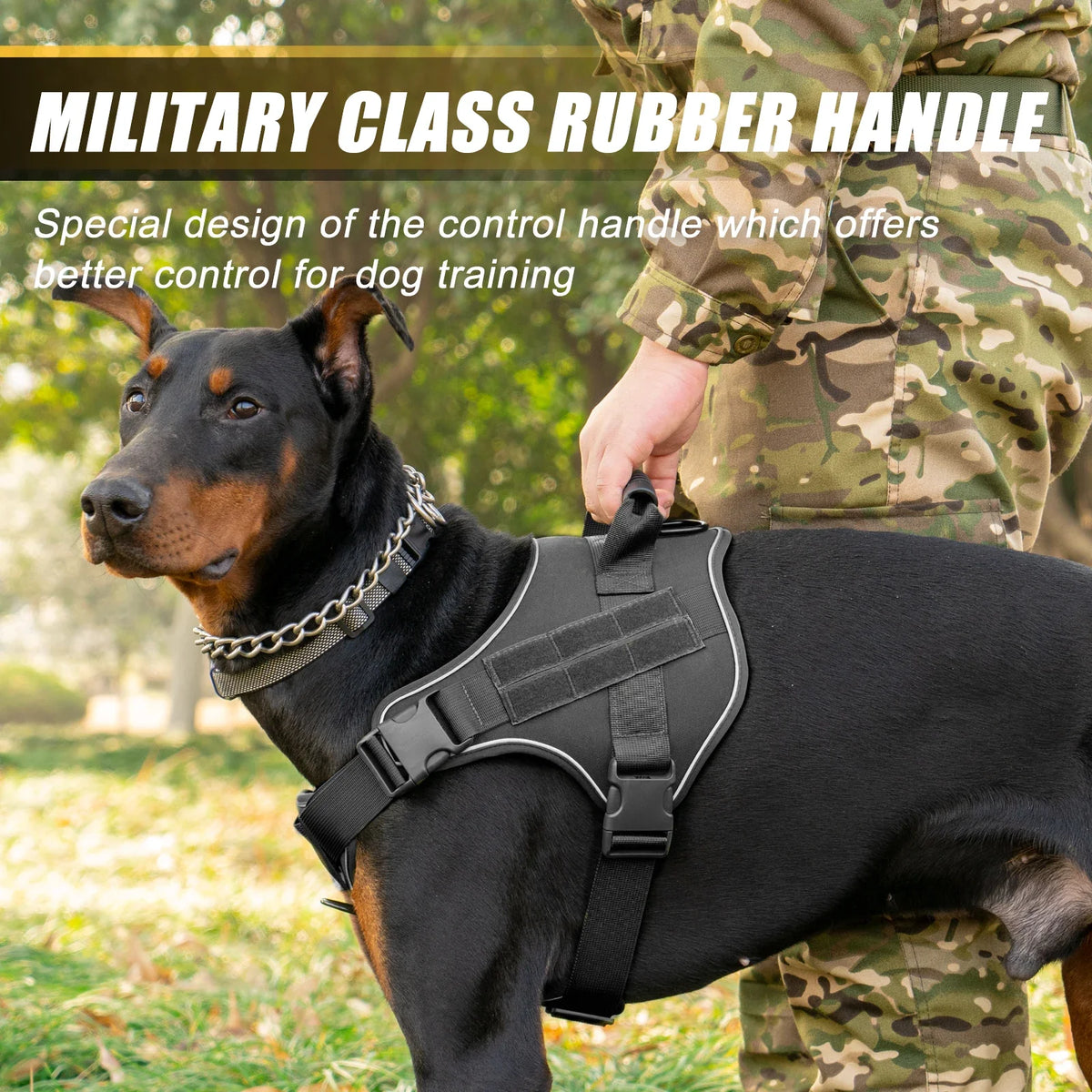 Tactical Dog Training Harness Adjustable Vest