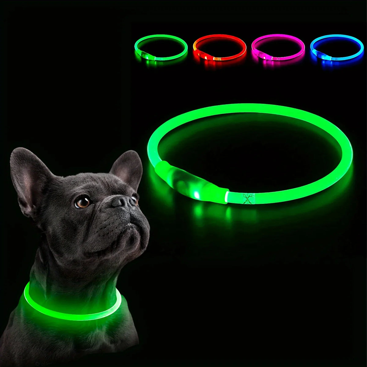 USB Rechargeable LED Luminous Dog Collar