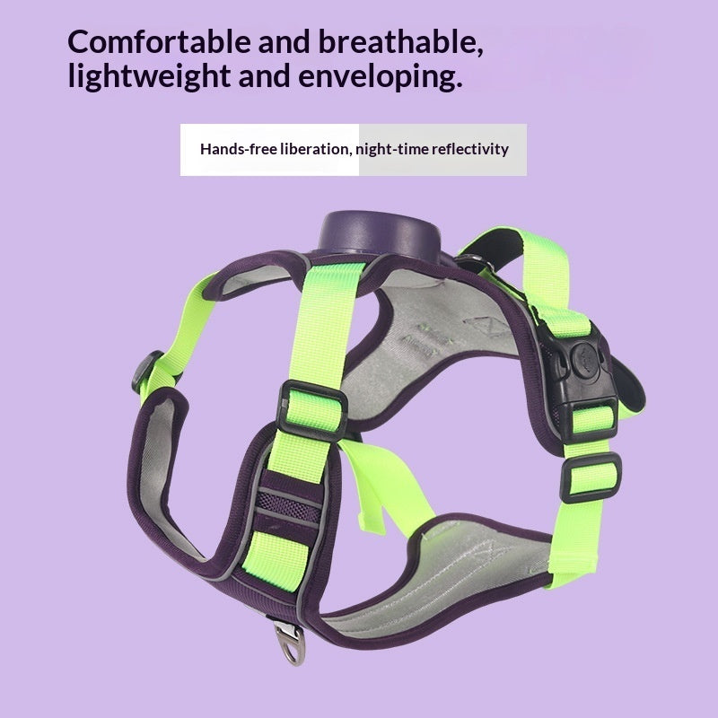 Automatic Retractable Dog Leash Harness Set