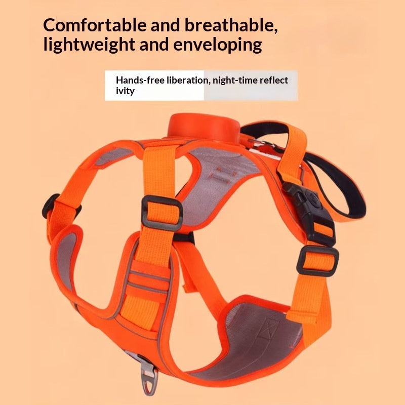 Automatic Retractable Dog Leash Harness Set