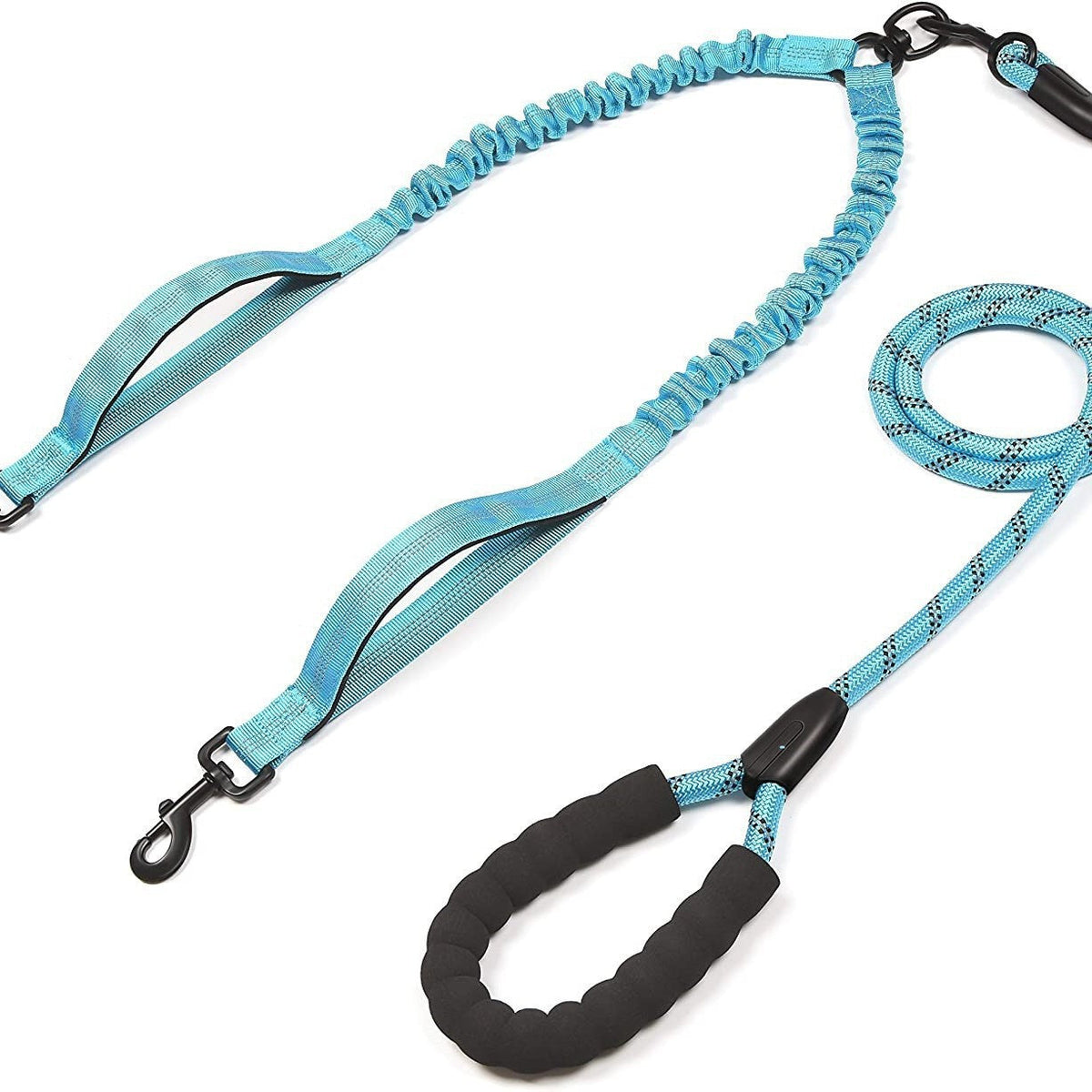 Telescopic Double-Headed Anti-Tangle Dog Leash