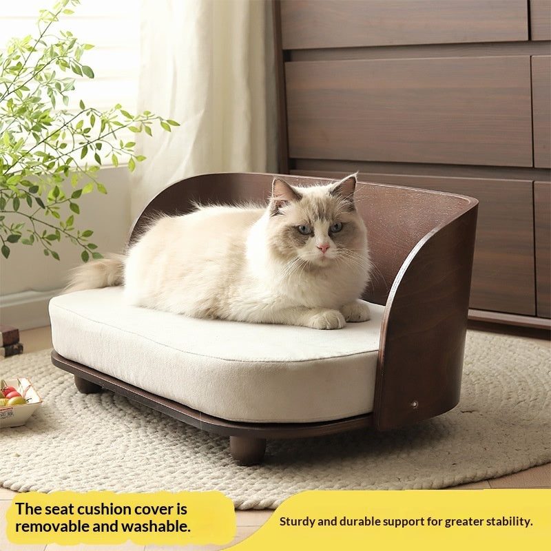 Detachable Washable Winter Small Dog Bed