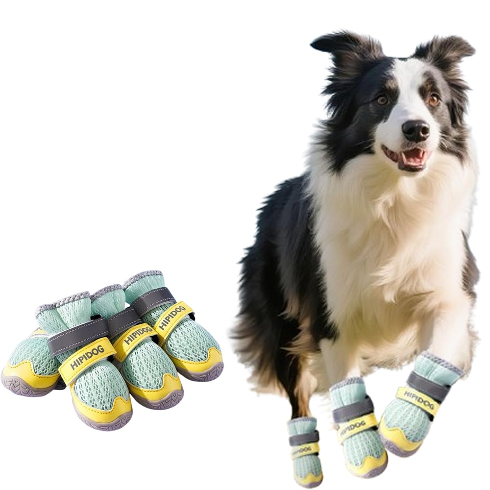 Reflective Anti-Slip Dog Shoes Four-Pack