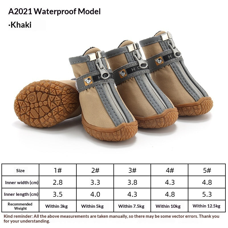 Waterproof Non-Slip Breathable Dog Rain Boots