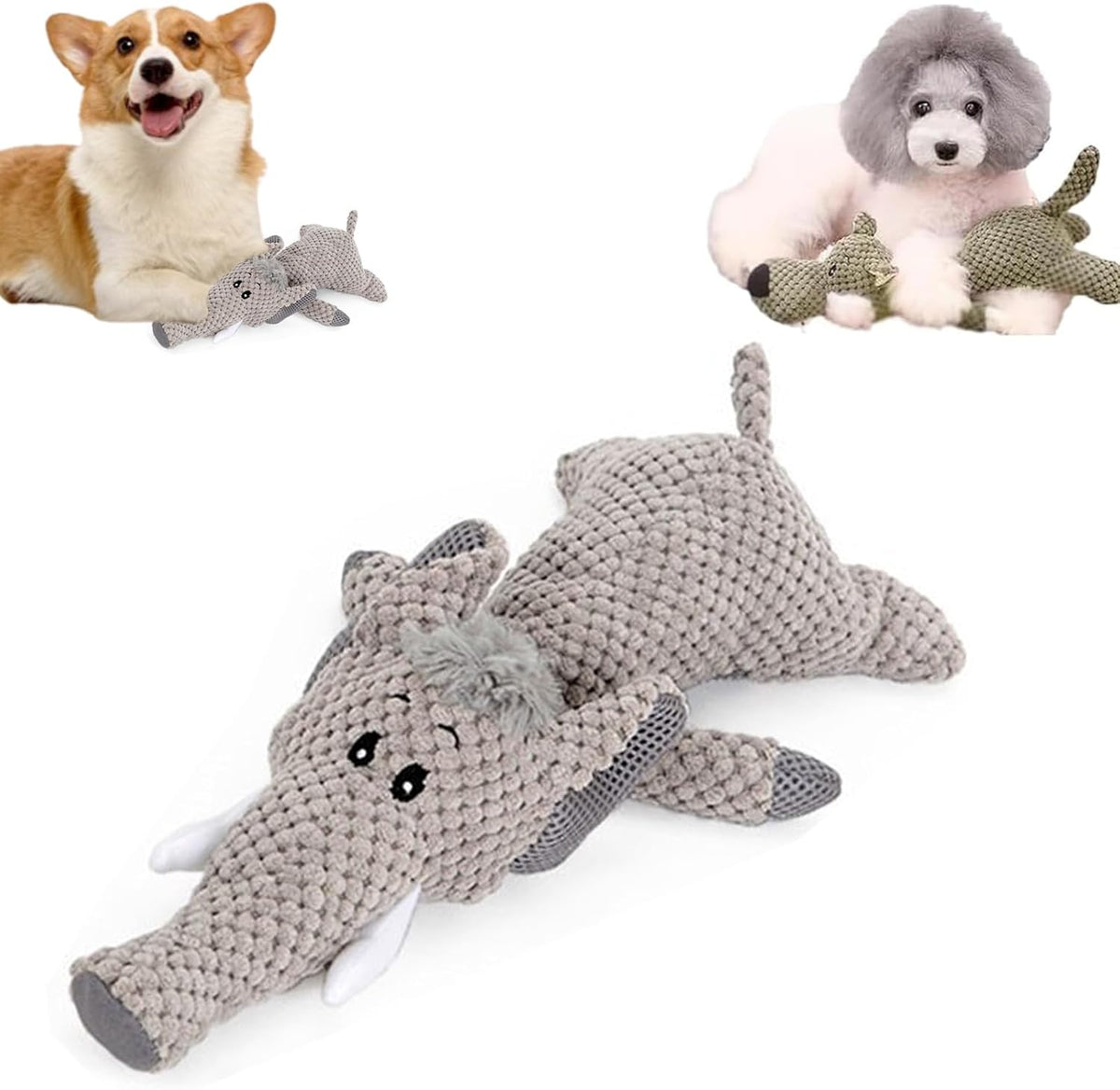 InvincipaW Heavy Chewer Animal Dog Toy