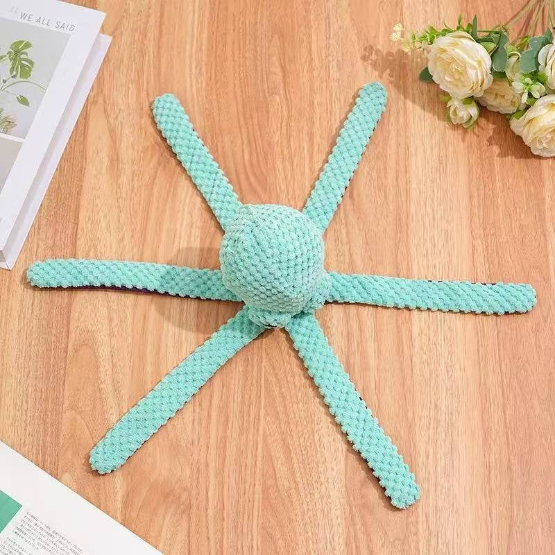 Six-Legged Squeaky Plush Pet Chew Toy