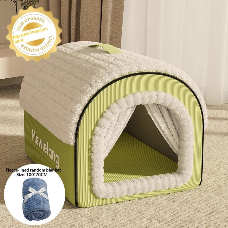 Thickened Enclosed Four-Season Universal Cat Bed