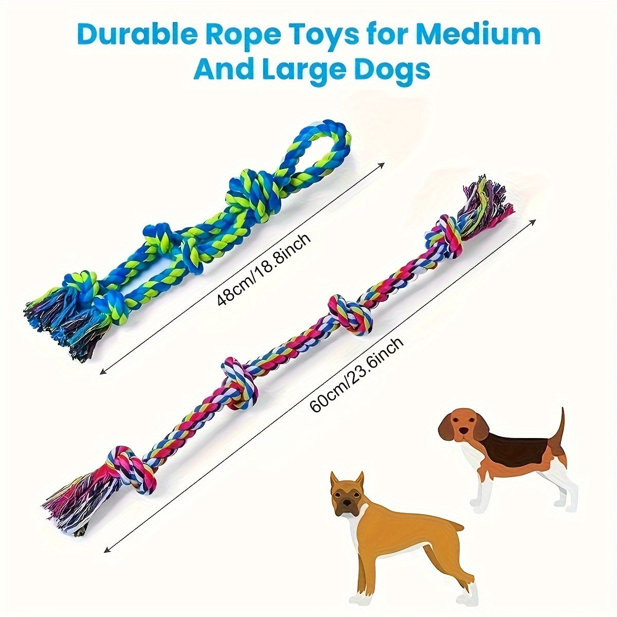 Tough Rope Tug Toys For Dogs