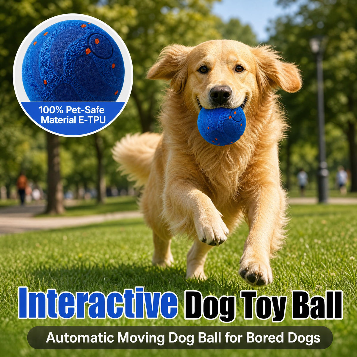 Automatic Interactive Self-Moving Dog Ball Toy