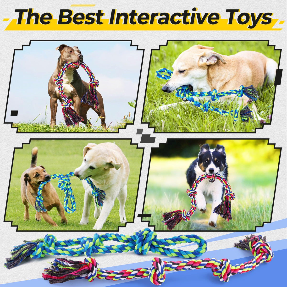 Tough Rope Tug Toys For Dogs
