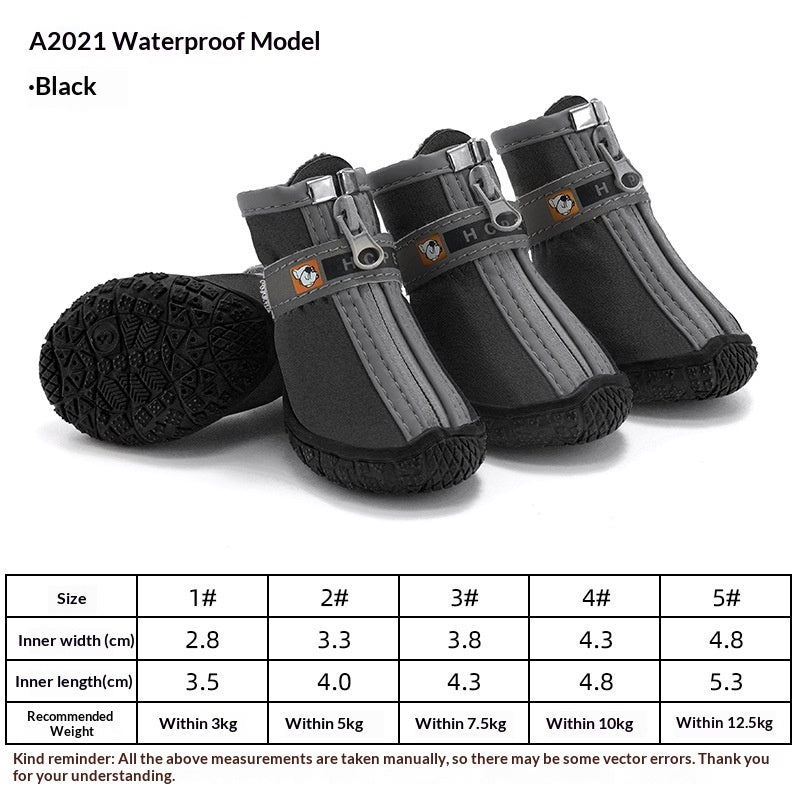Waterproof Non-Slip Breathable Dog Rain Boots